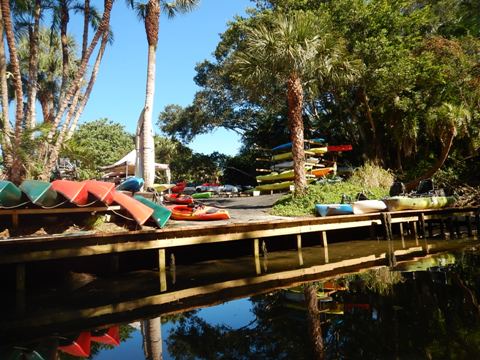 paddling Estero River, Great Calusa Blueway, kayak, canoe
