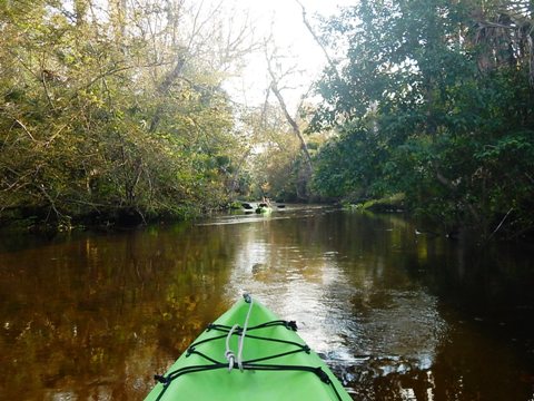 paddling Rock Springs Run, kayak, canoe