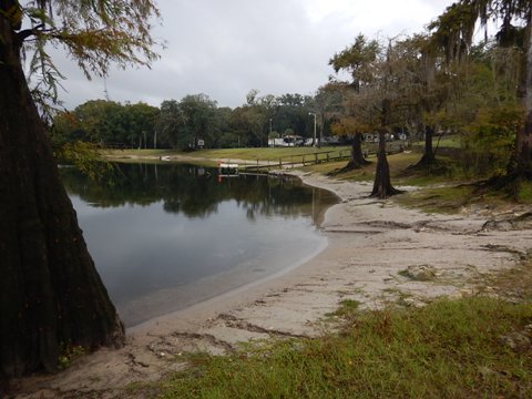 paddling Santa Fe River, Sandy Point Campground<, kayak, canoe